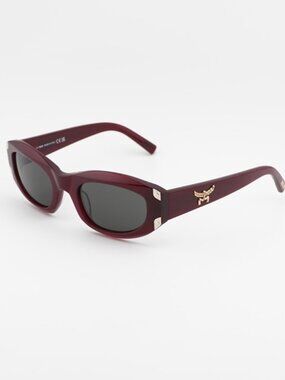 MCM MW0006 69A Sunglasses Bordeaux Oval Frame, Brown Lenses